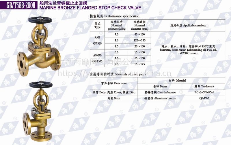 船用法兰青铜截止止回阀CB/T588-2008在船用配套设备制造中的应用与技术解析
